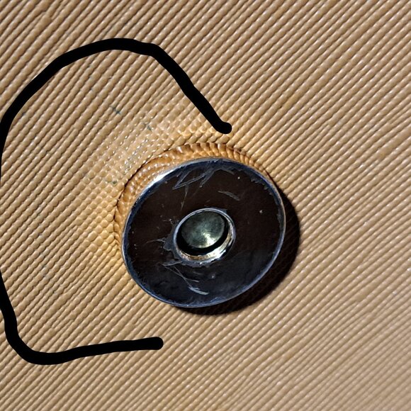 Dune London Handle Bag / Color-Block Mustard & Red Fall Colors - Picture 15 of 16